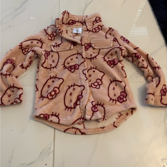 Girls Hello Kitty Pink Shacket, Size Medium - Picture 1 of 6